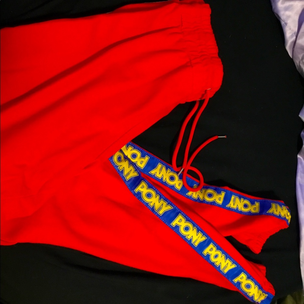 Pony Red Joggers